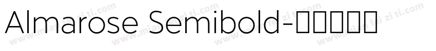 Almarose Semibold字体转换